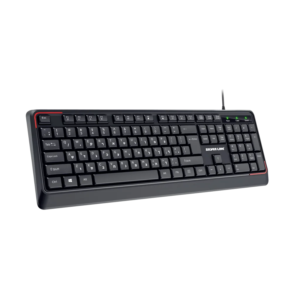 מקלדת מולטימדיה חוטית Silver Line KB-845HE