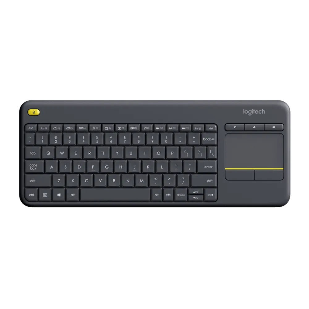 מקלדת מולטימדיה אלחוטית Logitech K400 Plus – בצבע שחור