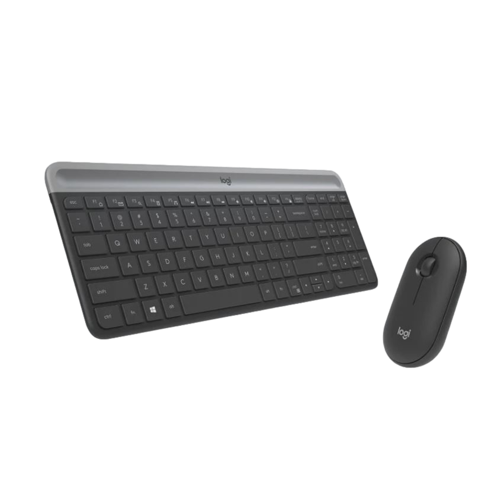 סט מקלדת ועכבר אלחוטי Logitech MK470 – בצבע אפור