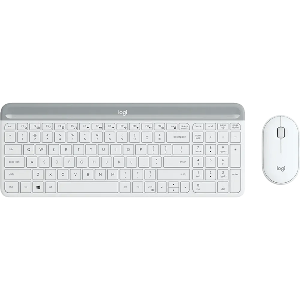 סט מקלדת ועכבר אלחוטי Logitech MK470 – בצבע לבן