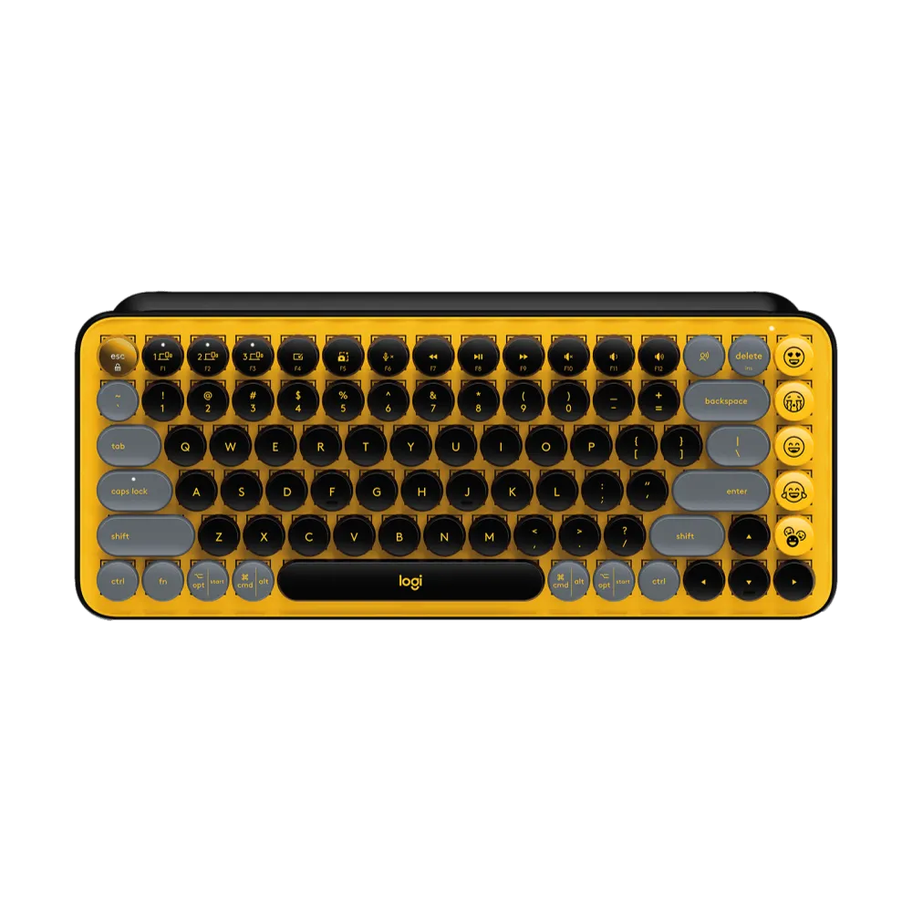 מקלדת מכנית אלחוטית Logitech POP Keys – בצבע שחור צהוב