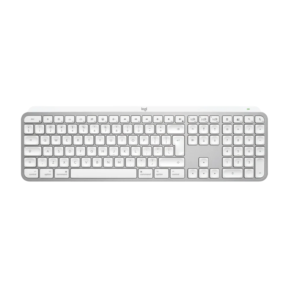 מקלדת אלחוטית באנגלית Logitech MX Keys S for Mac – בצבע אפור בהיר
