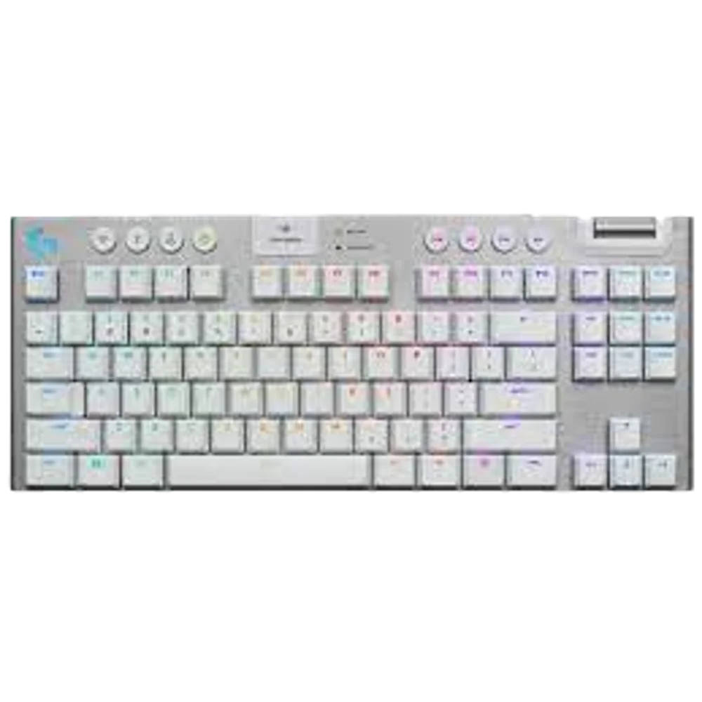 מקלדת גיימינג מכנית אלחוטית Logitech G PRO X TKL – בצבע לבן