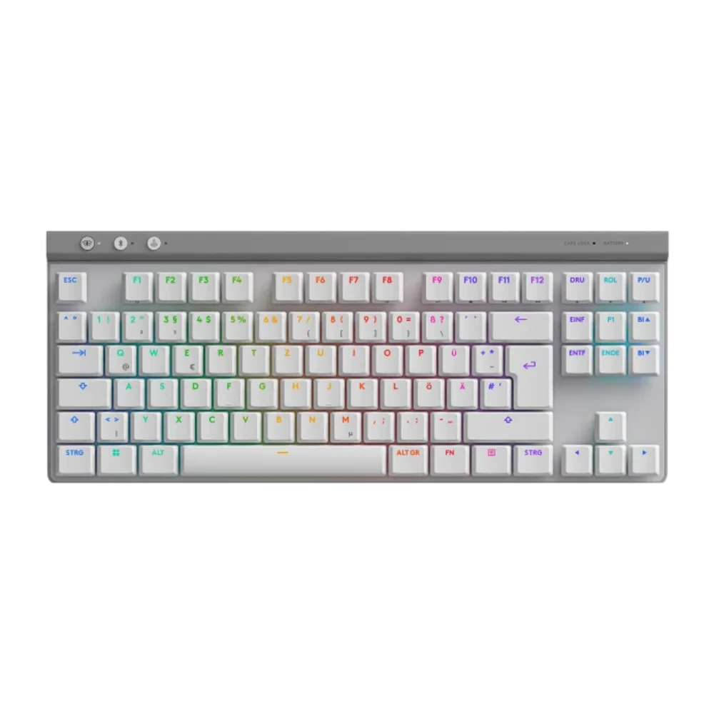 מקלדת מכנית גיימינג אלחוטית Logitech G515 LIGHTSPEED TKL – בצבע לבן