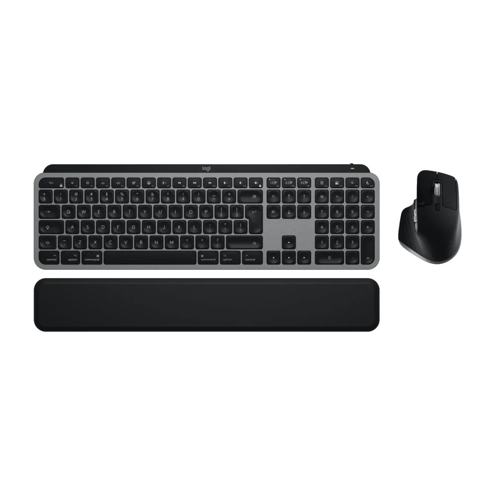 סט מקלדת ועכבר אלחוטי Logitech MX Keys S Combo for Mac – בצבע אפור חלל