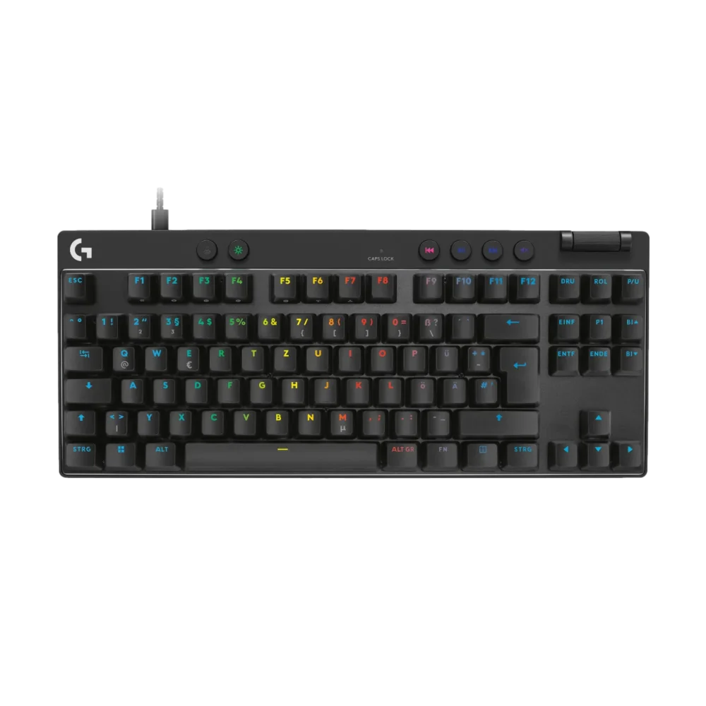 מקלדת גיימינג חוטית באנגלית Logitech G PRO X TKL RAPID – בצבע שחור