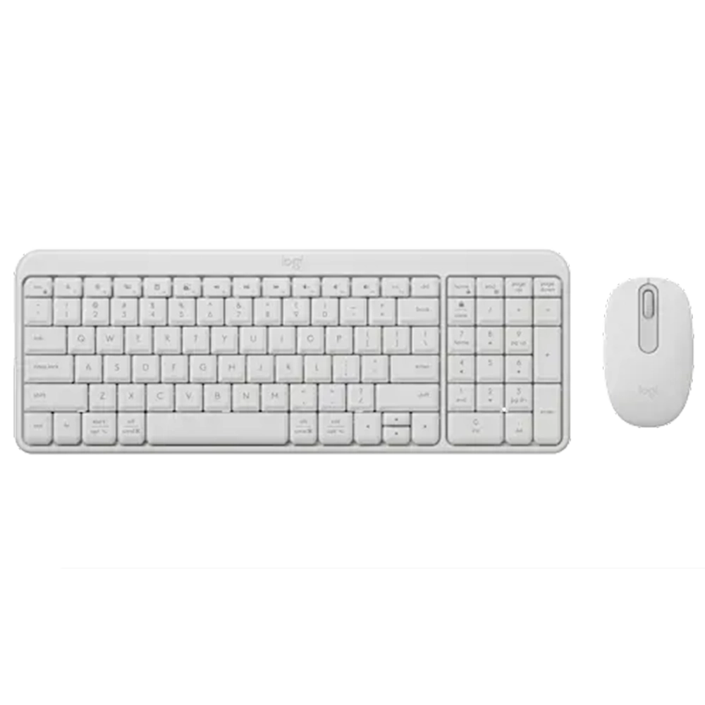 סט מקלדת ועכבר אלחוטי Logitech MK250 – בצבע Offwhite