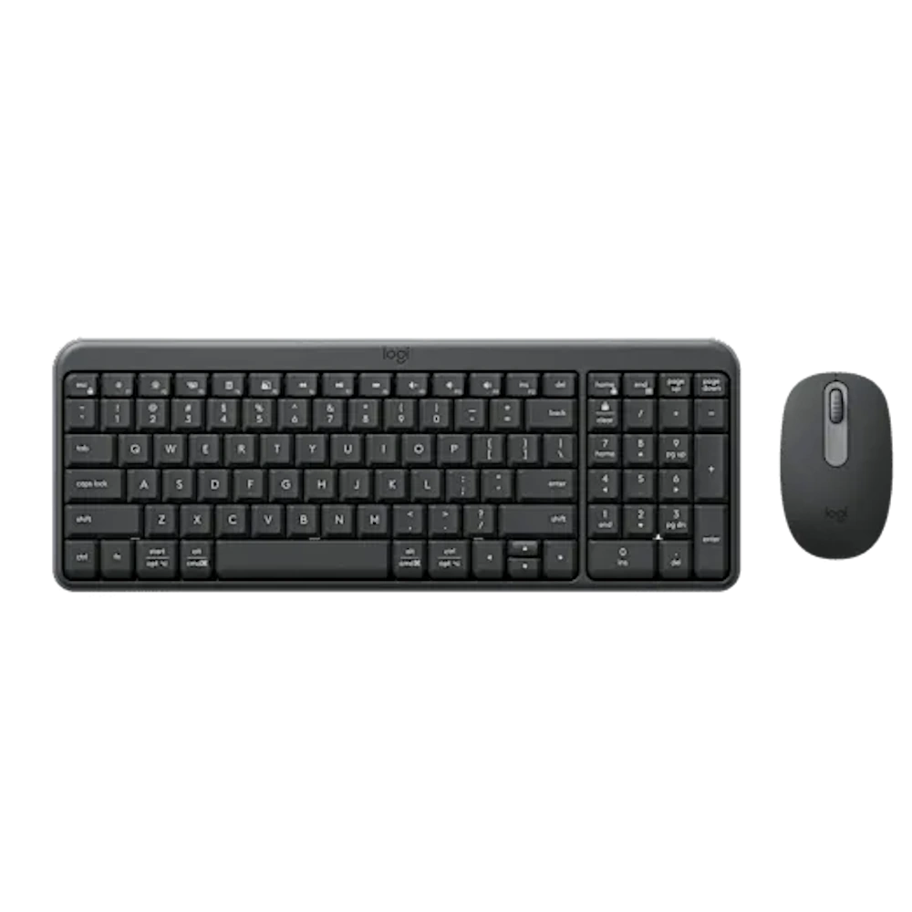 סט מקלדת ועכבר אלחוטי Logitech MK250 – בצבע Graphite