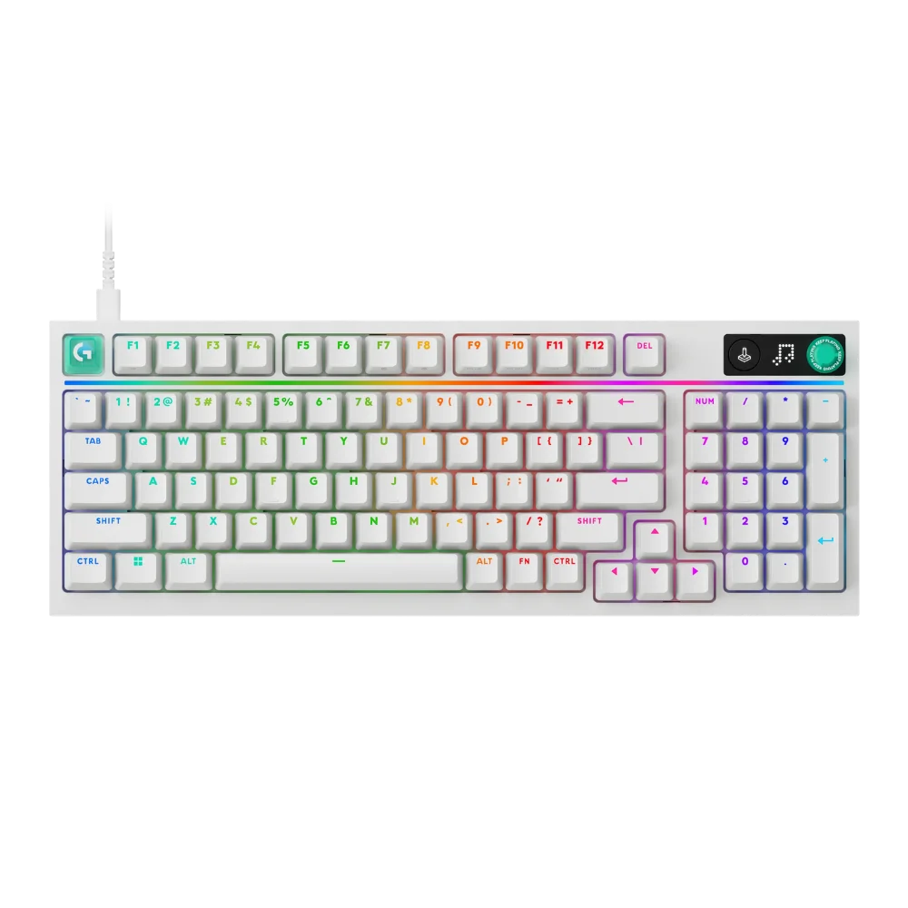 מקלדת גיימינג חוטית Logitech G316 X 98 – בצבע לבן