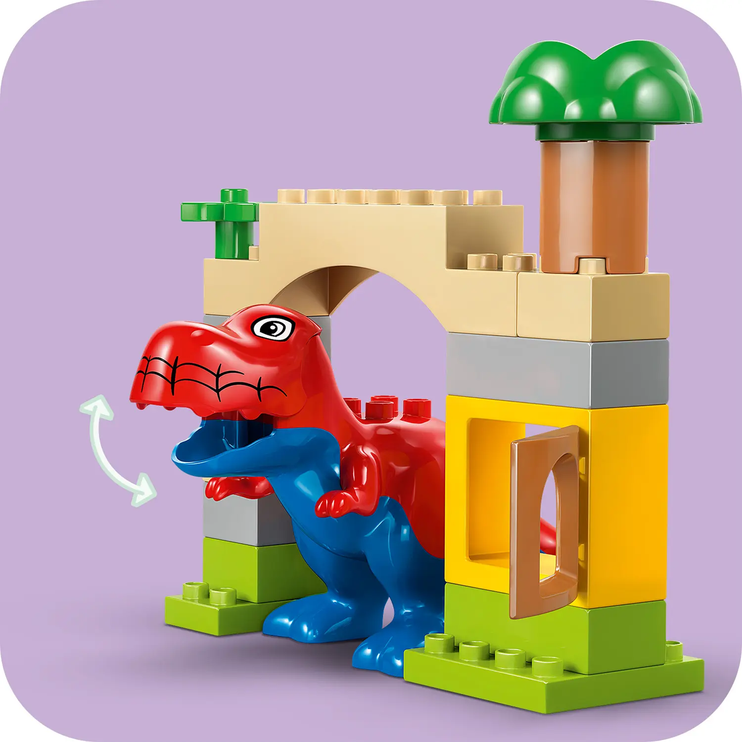 דינוזאור ספיידי-רקס נגד הגובלין הירוק Lego Duplo 10463