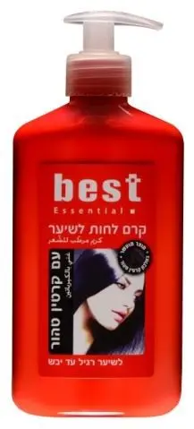 קרם לחות לשיער מועשר בקרטין לשיער רגיל עד יבש מבית Best – בנפח 400 מ"ל