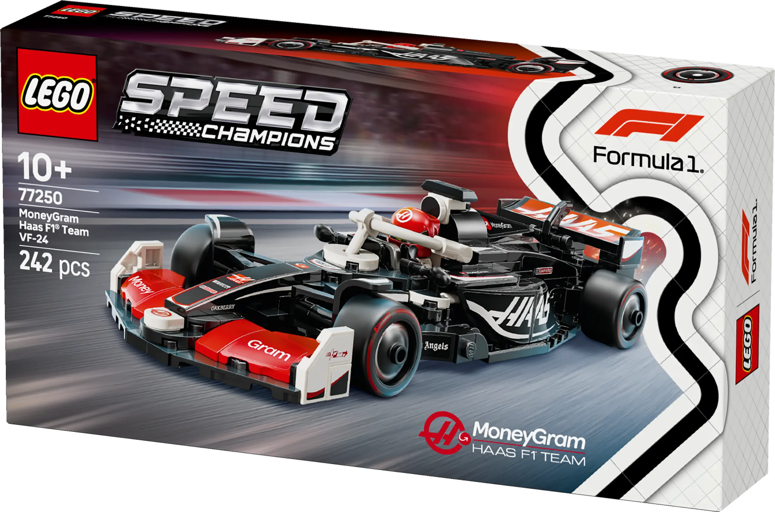 מכונית מרוץ MONEYGRAM HAAS F1 TEAM VF-24 Lego Speed Champions 77250