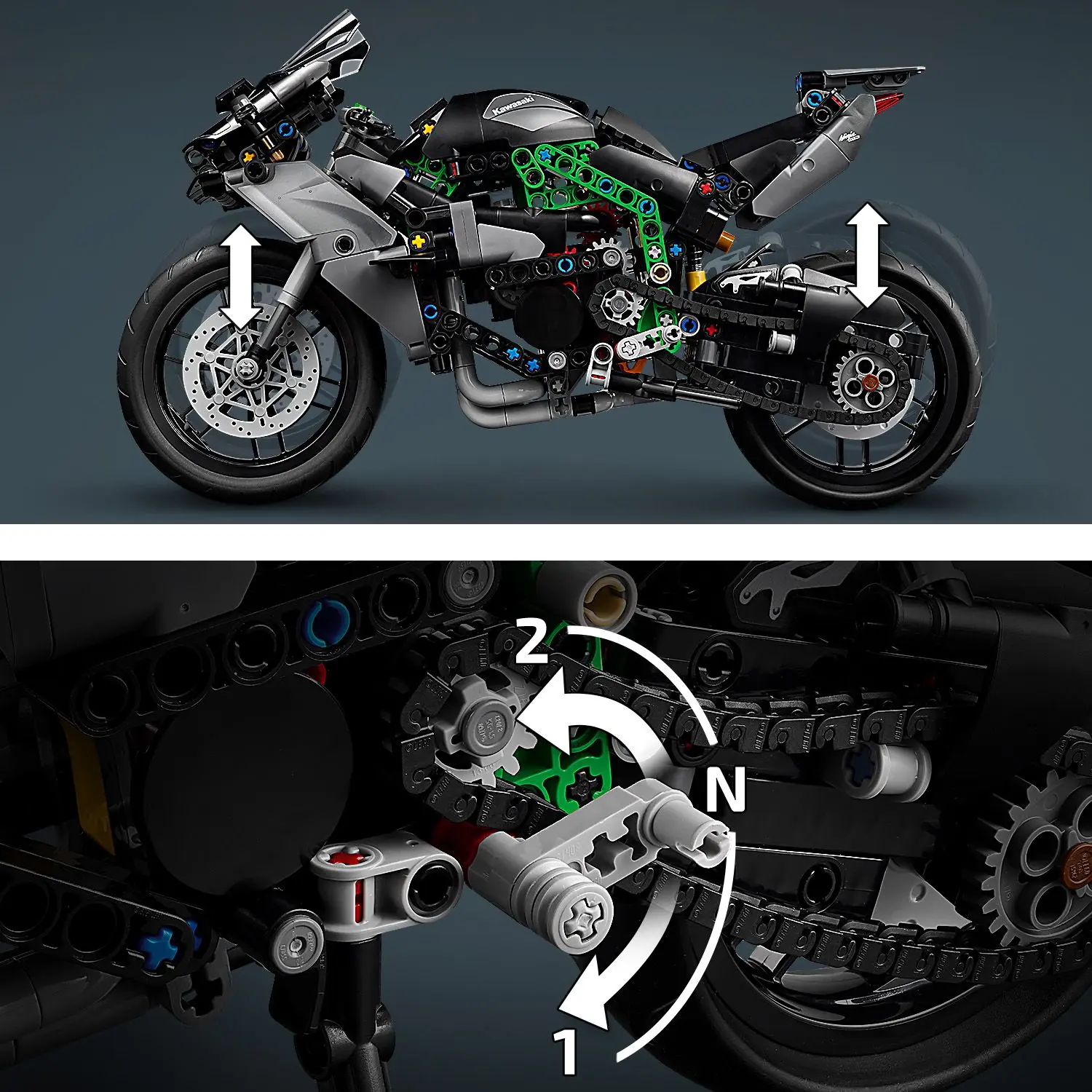 אופנוע קוואסאקי נינג'ה Lego Technic 42170