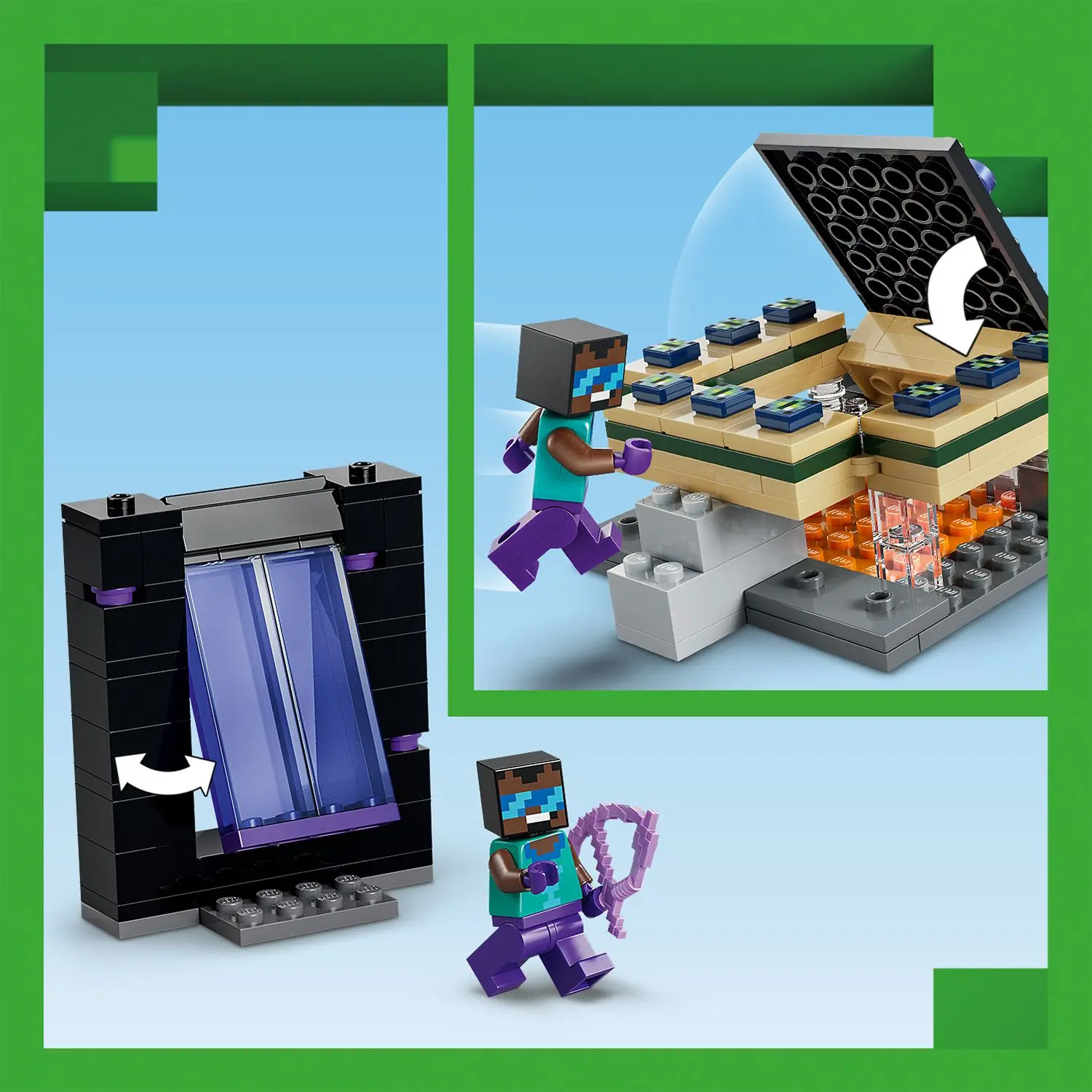 מסע לפורטל התחתון ולפורטל הסוף Lego Minecraft 21584