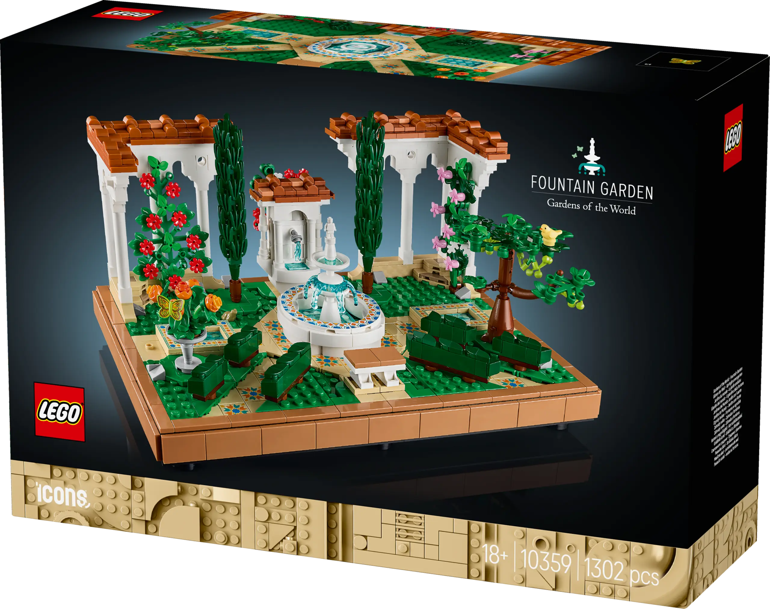 גן מזרקה Lego Icons 10359