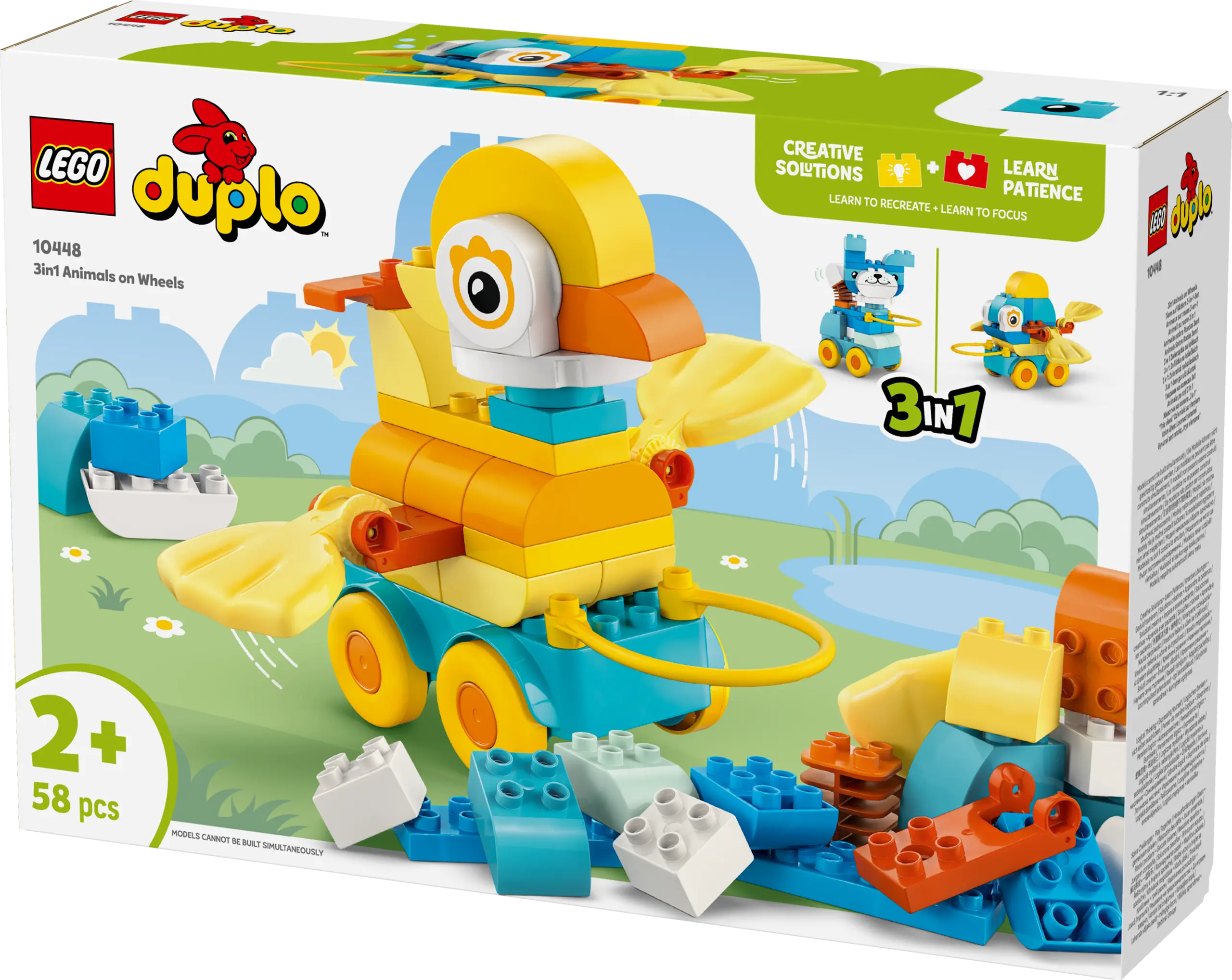 3 ב-1 חיות על גלגלים Lego Duplo 10448
