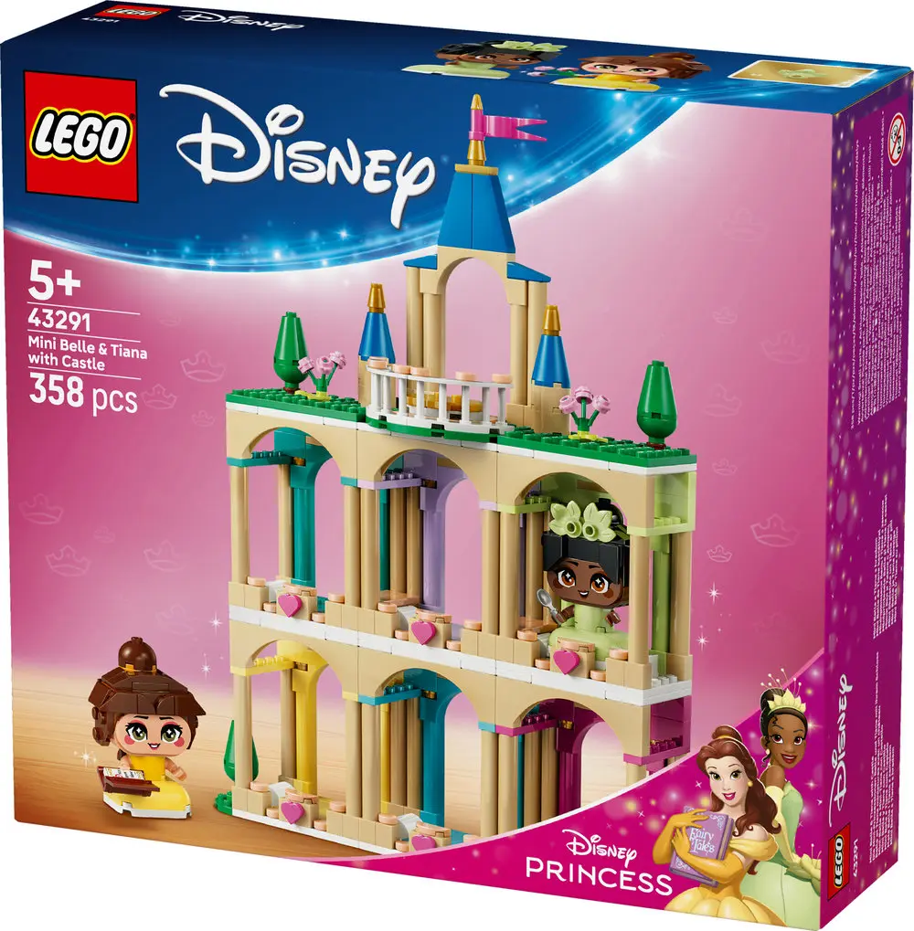 מיני נסיכות בל וטיאנה עם טירה Lego Disney 43291