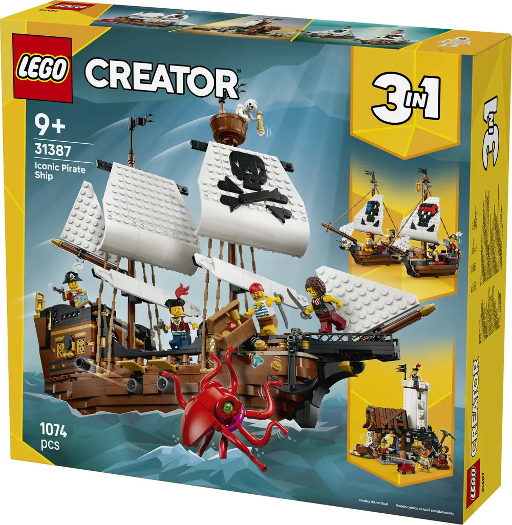 ספינת פיראטים איקונית Lego Creator 31387