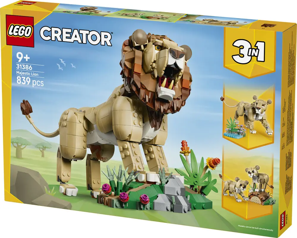 חיות בר: אריה מלכותי Lego Creator 31386