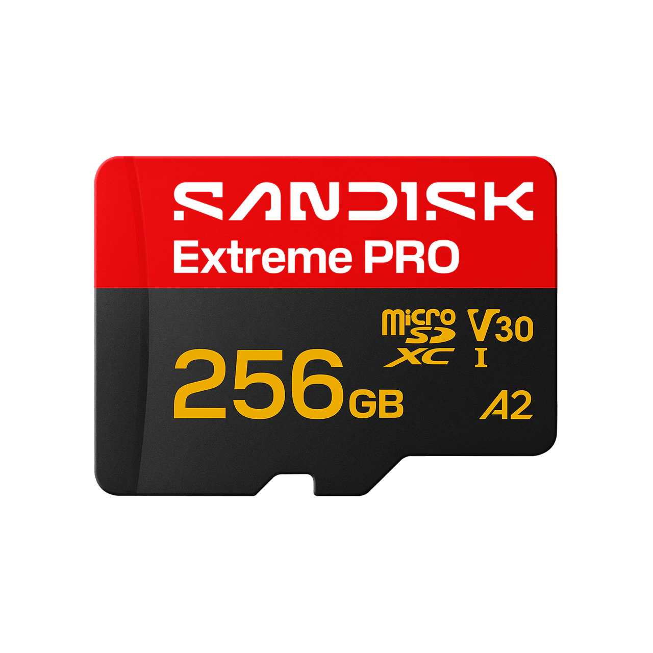 כרטיס זיכרון SanDisk Extreme PRO microSDXC UHS-I Class-10 U3 V30 A2 – דגם SDSQXCJ-256G-GS6MA – נפח 256GB