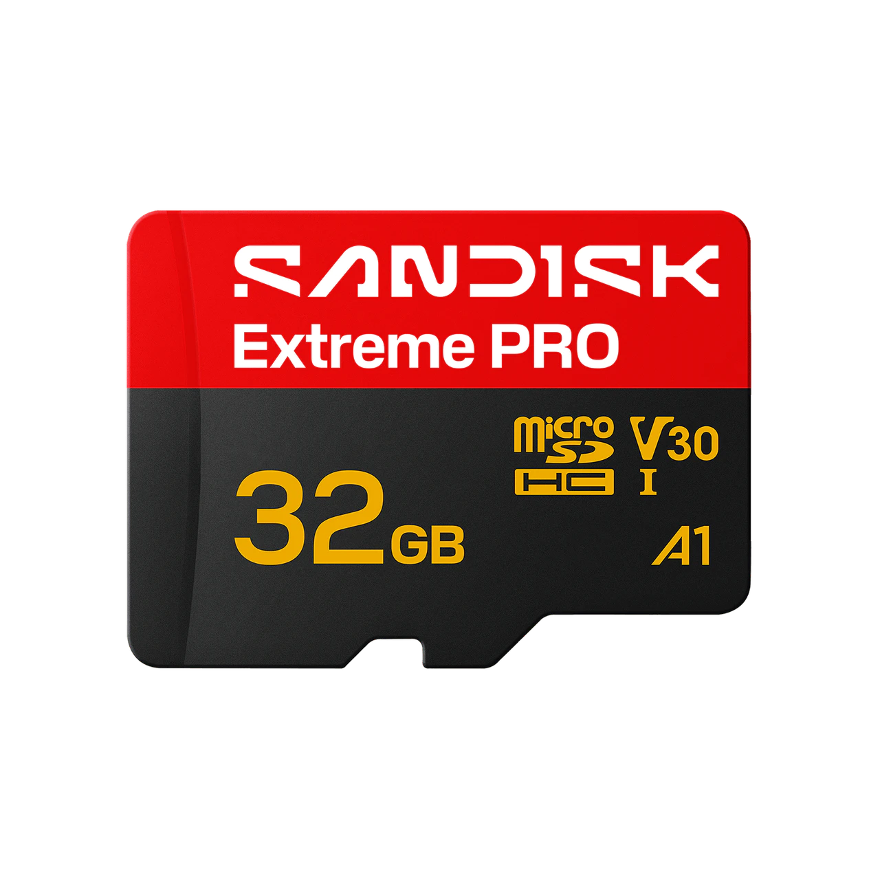 כרטיס זיכרון SanDisk Extreme PRO microSDHC UHS-I Class-10 U3 V30 A1 – דגם SDSQXCO-032G-GS6MA – נפח 32GB