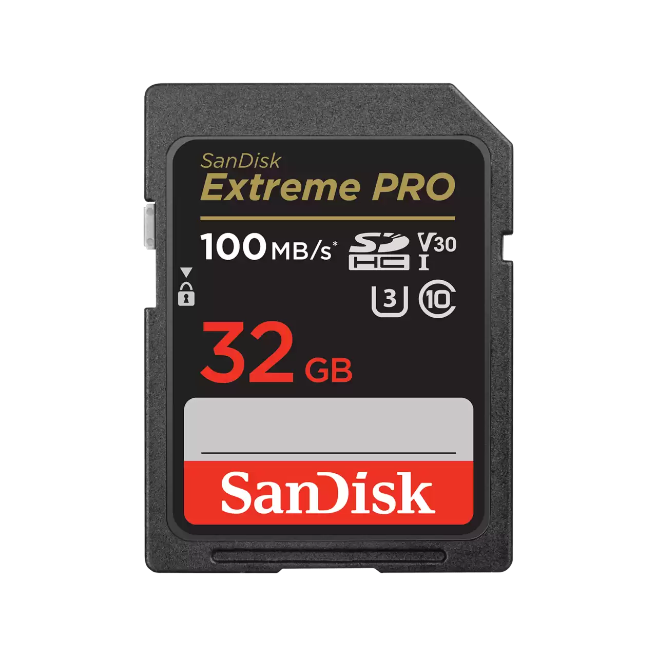 כרטיס זיכרון SanDisk Extreme Pro SDHC UHS-I Class-10 U3 V30 – דגם SDSDXXO-032G-GN4IN – נפח 32GB