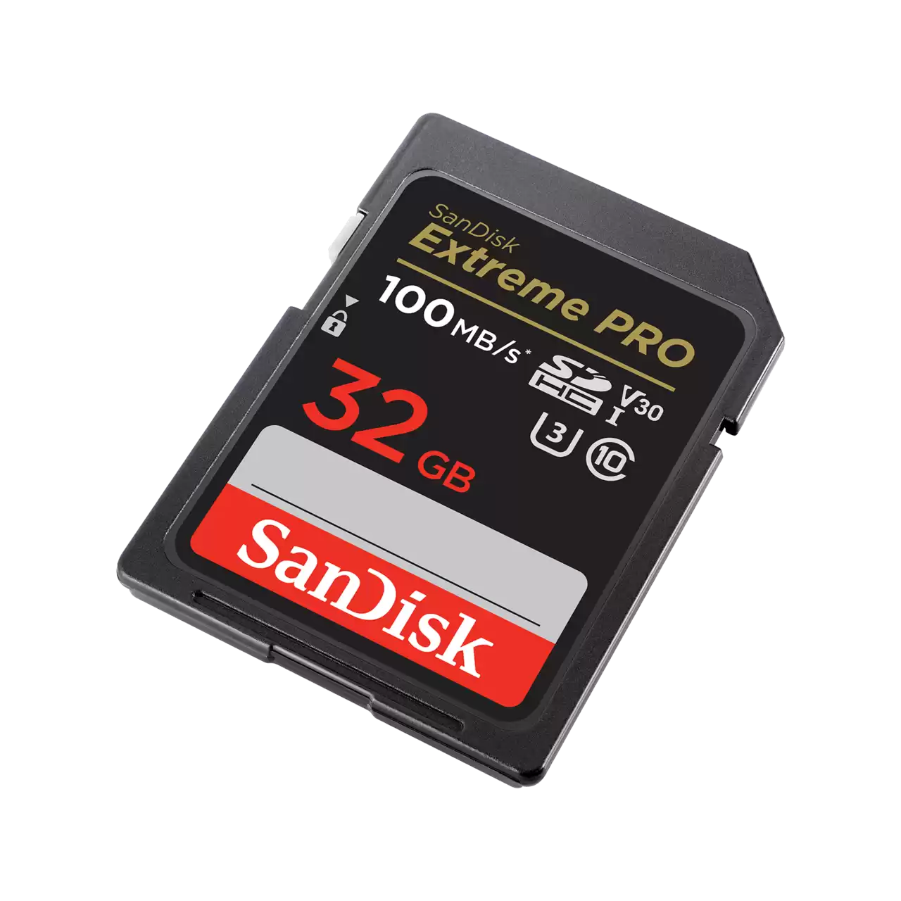 כרטיס זיכרון SanDisk Extreme Pro SDHC UHS-I Class-10 U3 V30 – דגם SDSDXXO-032G-GN4IN – נפח 32GB