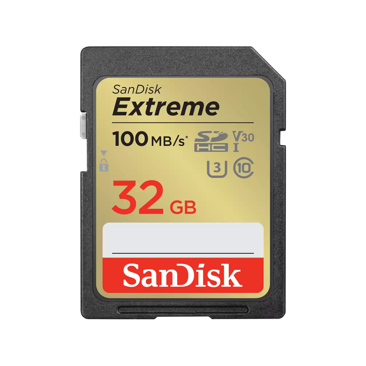 כרטיס זיכרון SanDisk Extreme SDHC UHS-I Class-10 U3 V30 – דגם SDSDXVT-032G-GNCIN – נפח 32GB