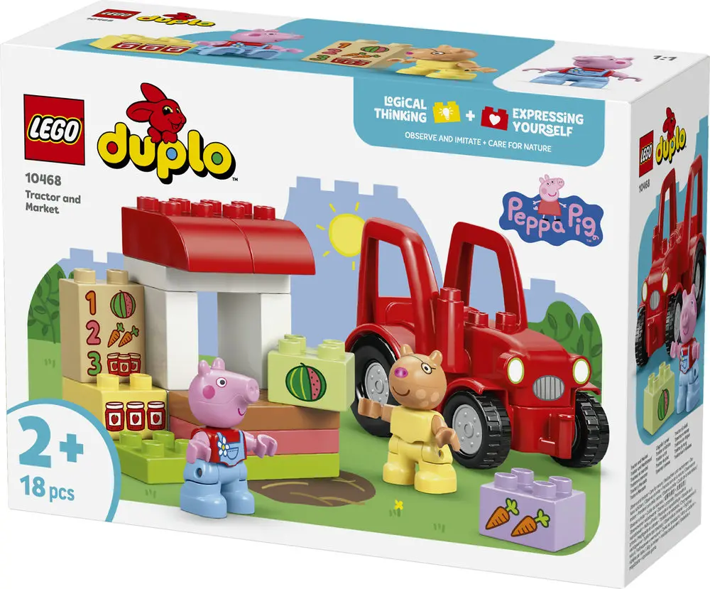 טרקטור ודוכן בשוק Lego Duplo 10468