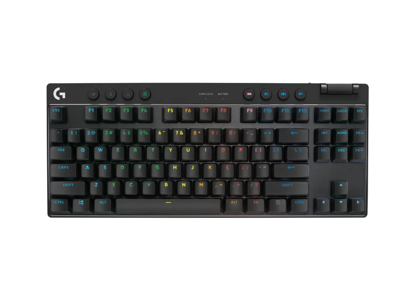 מקלדת מכנית גיימינג אלחוטית באנגלית Logitech PRO X TKL LIGHTSPEED – בצבע שחור