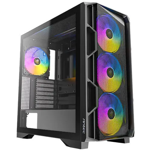 מארז מחשב ללא ספק Antec AX1000 Tempered Glass ARGB E-ATX Mid Tower – צבע שחור