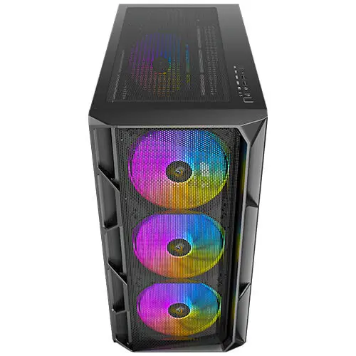 מארז מחשב ללא ספק Antec AX1000 Tempered Glass ARGB E-ATX Mid Tower – צבע שחור