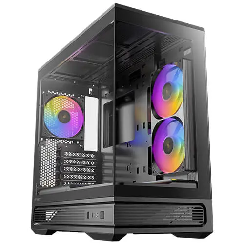 מארז מחשב ללא ספק Antec C2M ARGB Tempered Glass Micro-ATX Mid Tower – צבע שחור