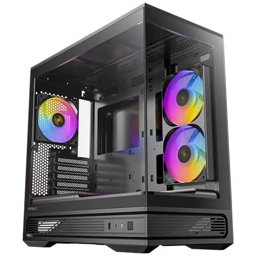מארז מחשב ללא ספק Antec C2M ARGB Tempered Glass Micro-ATX Mid Tower – צבע שחור