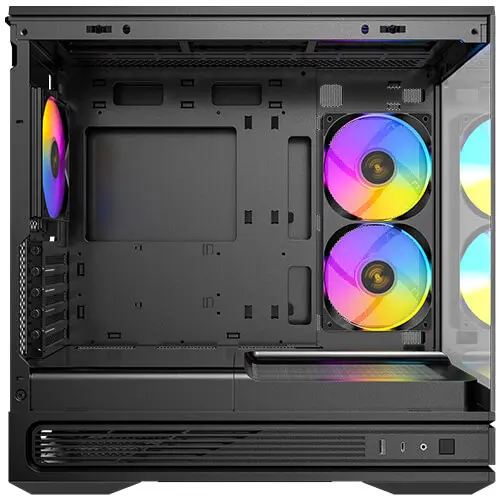 מארז מחשב ללא ספק Antec C2M ARGB Tempered Glass Micro-ATX Mid Tower – צבע שחור