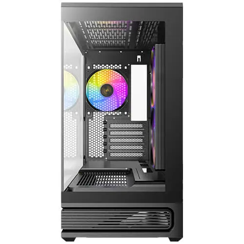 מארז מחשב ללא ספק Antec C2M ARGB Tempered Glass Micro-ATX Mid Tower – צבע שחור