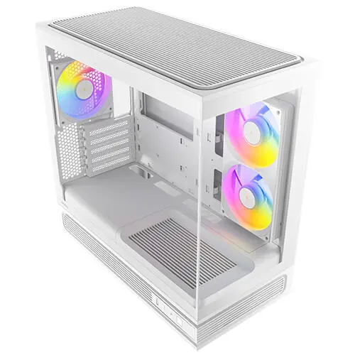 מארז מחשב ללא ספק Antec C2M ARGB Tempered Glass Micro-ATX Mini Tower – צבע לבן