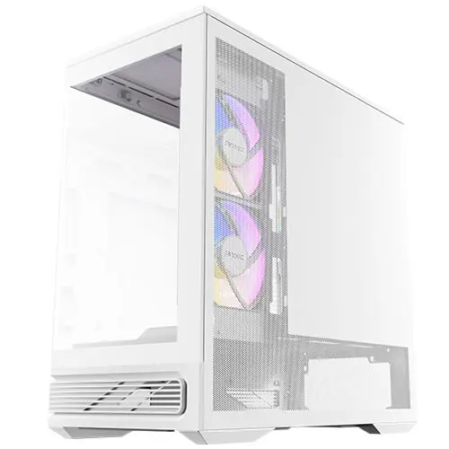 מארז מחשב ללא ספק Antec C2M ARGB Tempered Glass Micro-ATX Mini Tower – צבע לבן