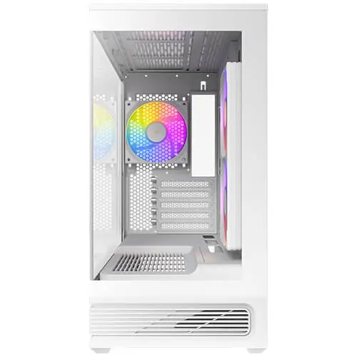 מארז מחשב ללא ספק Antec C2M ARGB Tempered Glass Micro-ATX Mini Tower – צבע לבן