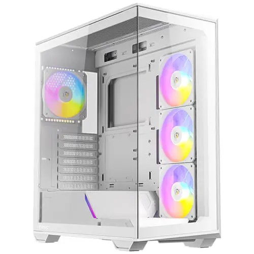 מארז מחשב ללא ספק Antec C3 ARGB Tempered Glass ATX Mid Tower – צבע לבן