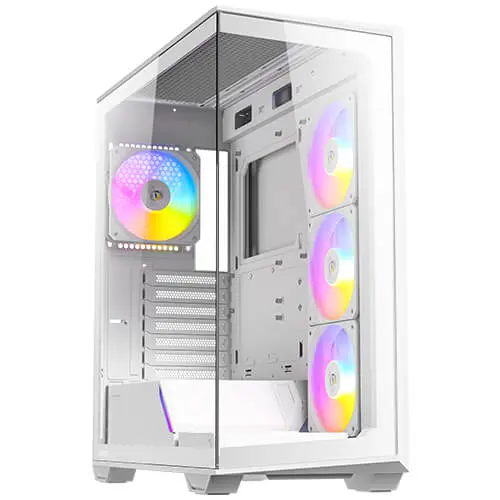 מארז מחשב ללא ספק Antec C3 ARGB Tempered Glass ATX Mid Tower – צבע לבן