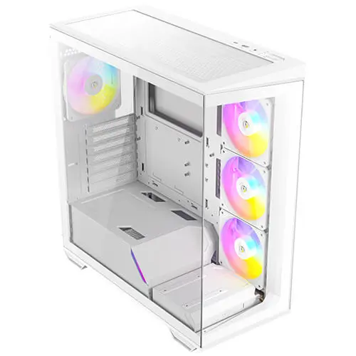 מארז מחשב ללא ספק Antec C3 ARGB Tempered Glass ATX Mid Tower – צבע לבן