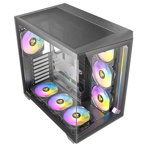 מארז מחשב ללא ספק Antec C5 ARGB ATX Mid Tower – צבע שחור