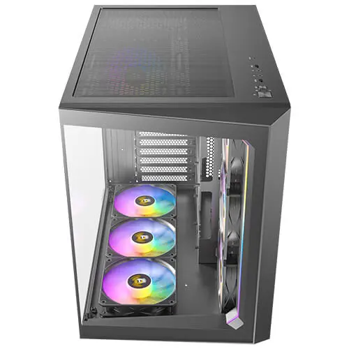 מארז מחשב ללא ספק Antec C5 ARGB ATX Mid Tower – צבע שחור