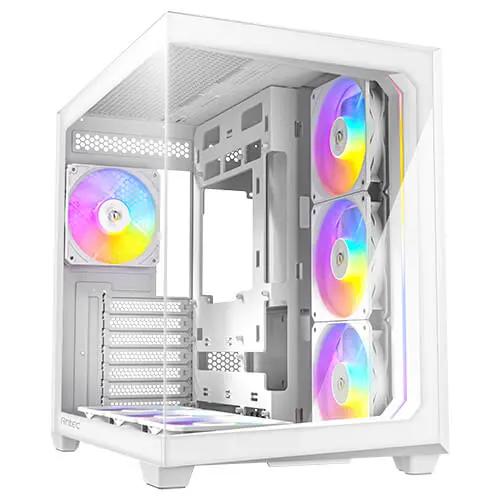 מארז מחשב ללא ספק Antec C5 ARGB Tempered Glass ATX Mid Tower – צבע לבן