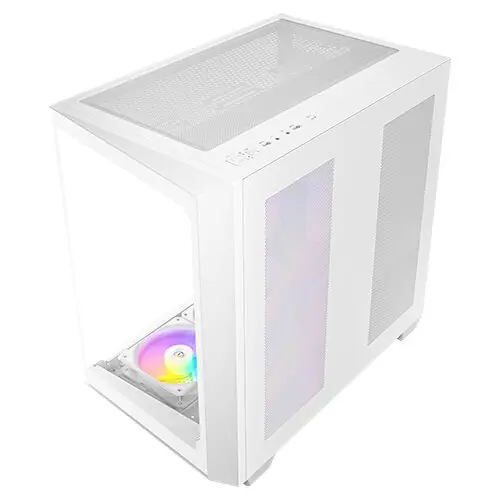 מארז מחשב ללא ספק Antec C5 ARGB Tempered Glass ATX Mid Tower – צבע לבן