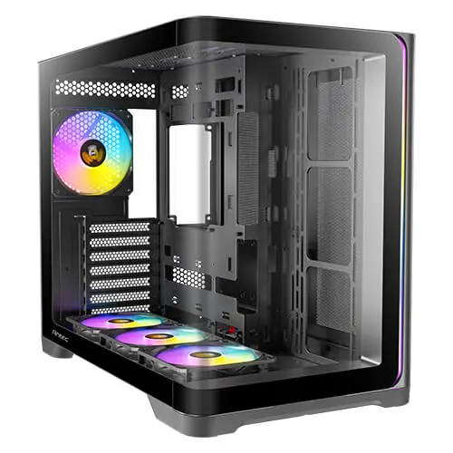 מארז מחשב ללא ספק Antec C5 Curve ARGB Tempered Glass ATX Mid Tower – צבע שחור