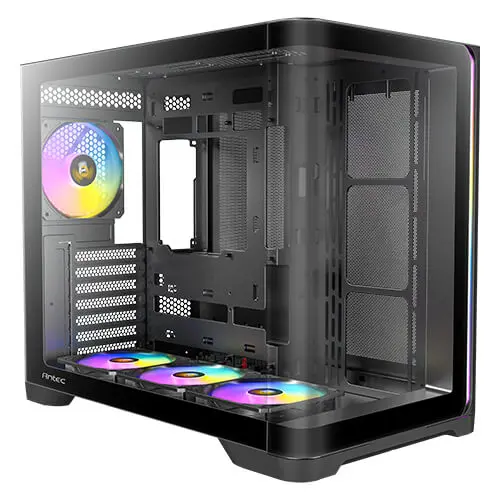 מארז מחשב ללא ספק Antec C5 Curve ARGB Tempered Glass ATX Mid Tower – צבע שחור