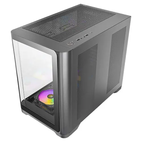מארז מחשב ללא ספק Antec C5 Curve ARGB Tempered Glass ATX Mid Tower – צבע שחור