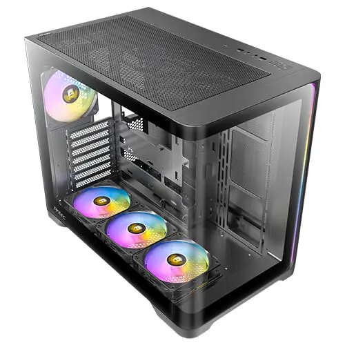 מארז מחשב ללא ספק Antec C5 Curve ARGB Tempered Glass ATX Mid Tower – צבע שחור